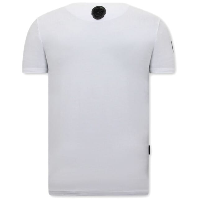 Stoere Mannen Shirts - Loaded Gun - Wit
