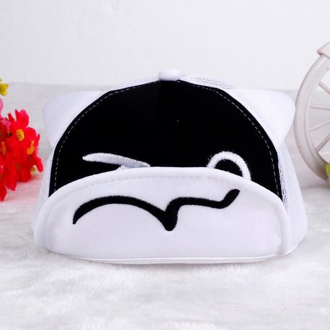 Baby petje | zonnehoed | baseball pet | wit/zwart