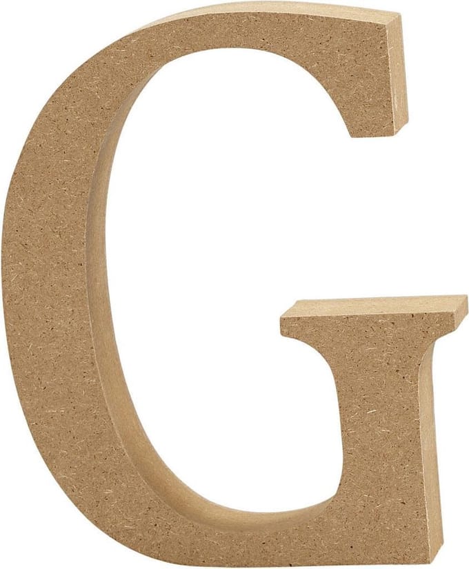 Creativ Company Letter G MDF 13cm 1 stuk.