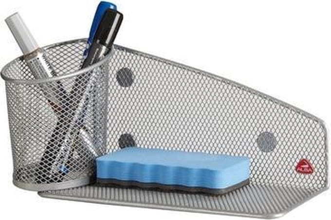 ALBA accessoirehouder "MESHTAB" voor whiteboard, zilvergrijs