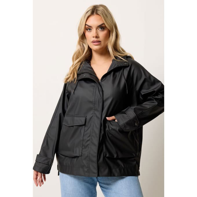 Yours Zwarte Regenjas Size 66-68