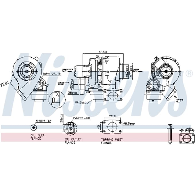 Supercharger, drukvulling NISSENS 93202