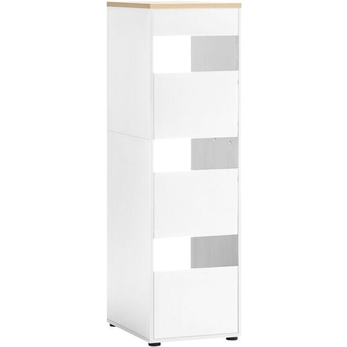 SCHILDMEYER Kast Solea (3 vakken, hoogte 154 cm, mat wit)