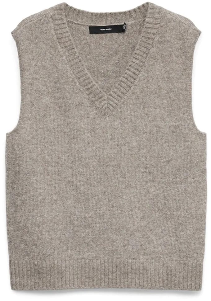 Vero Moda Boom Sl Gebreid Vest Grijs S Vrouw