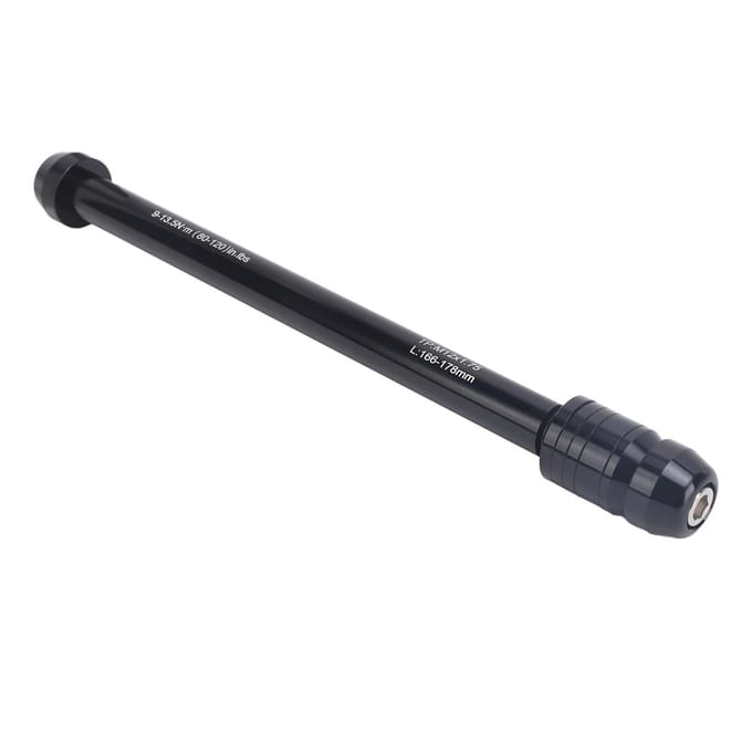 Fiets Doorgaande As M12xP1.75 Aluminiumlegering Fiets Doorgaande As Adapter voor Mountainbike Racefiets black