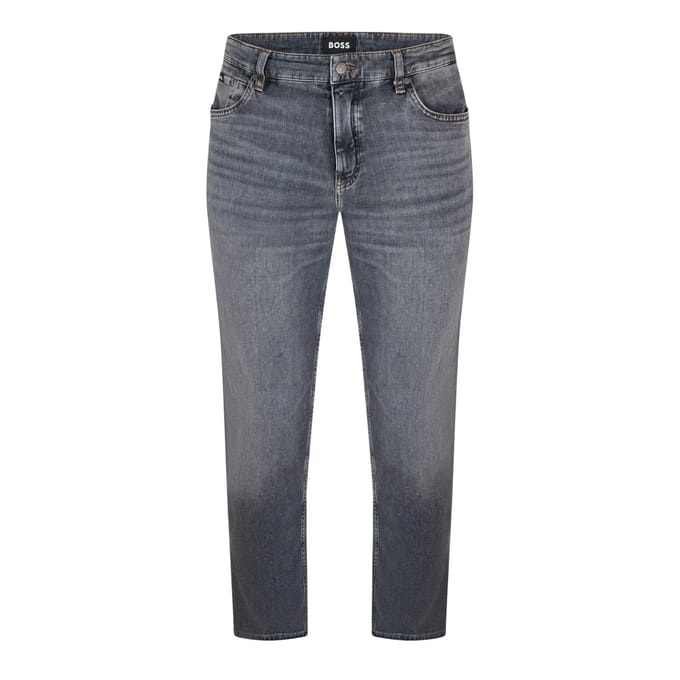 Boss Heren Maine Denim Mid Rise Slim Jeans (Donkergrijs)