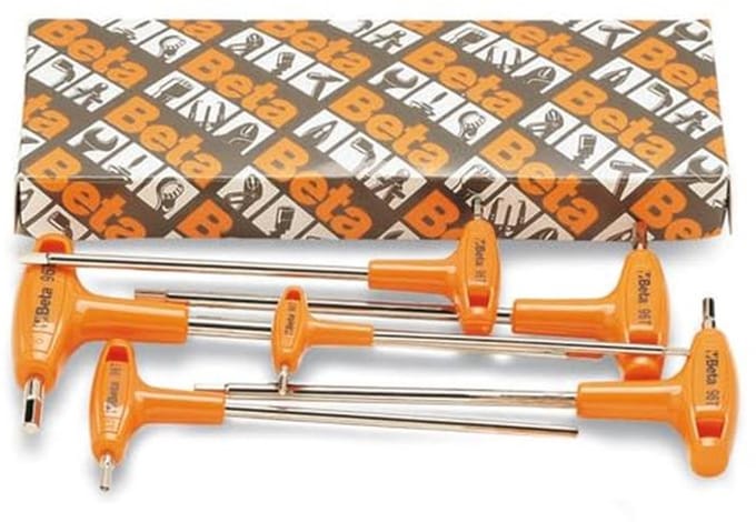 Set Hexagonale Inbussleutels met Hoge Koppel Handgrepen - 6 Stuks