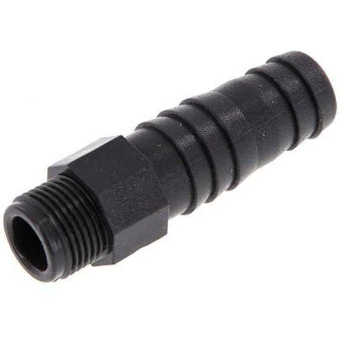 16 mm & G3/8'' PVC-U Slangpilaar buitendraad 64mm EN 1452-3 [5 Stuks]