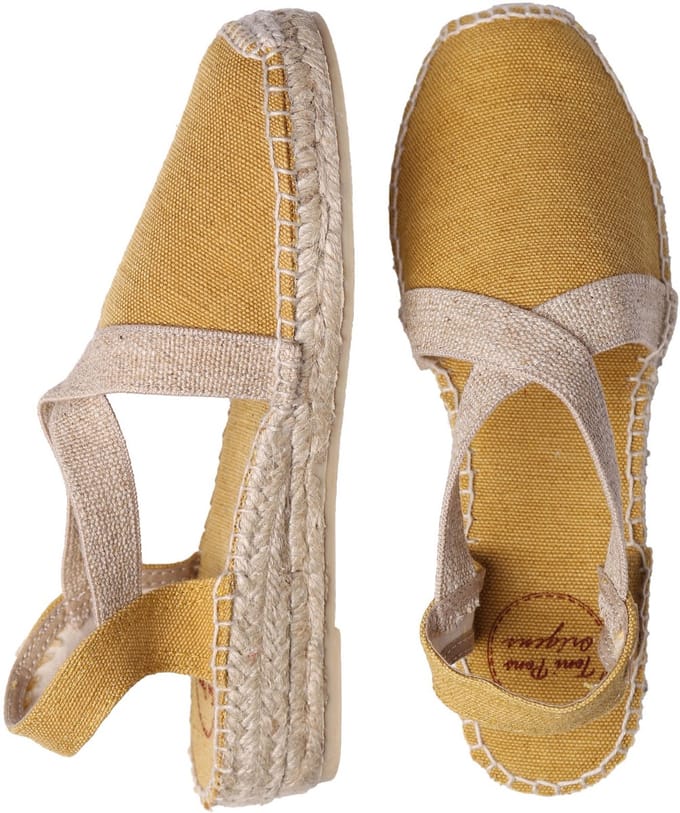 Vegan platte espadrilles voor dames van katoen | VERDI-V