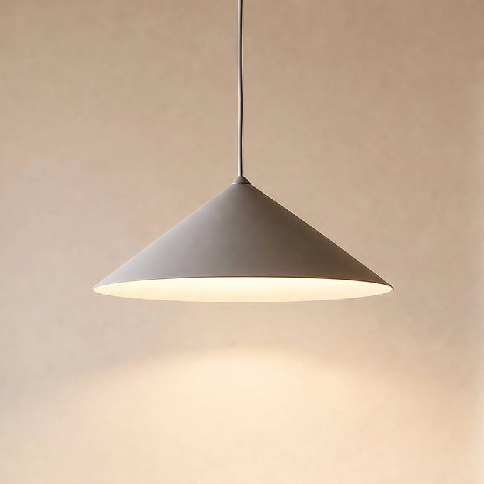 TK Lighting Hanglamp Lume L, greige, metaal, Ø 40 cm, GX53