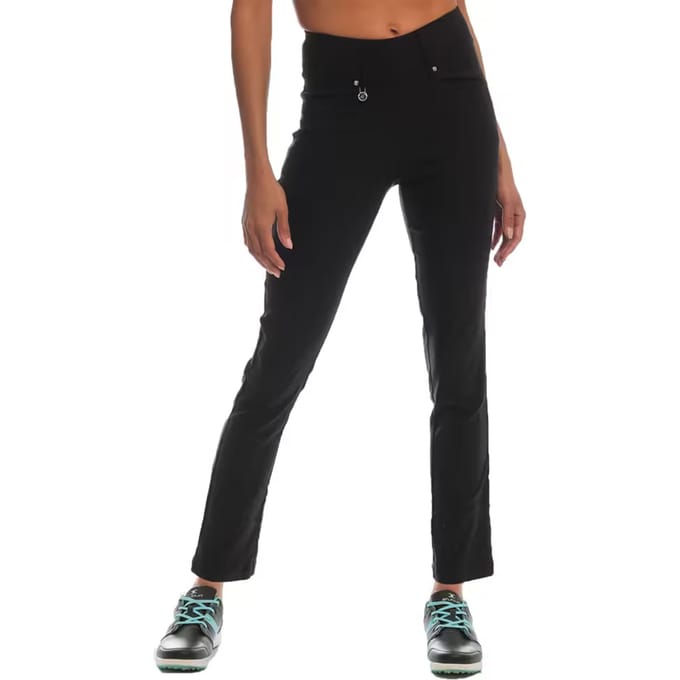 Island Green Dames/Dames Quick Dry Stretch Broek (Zwart)