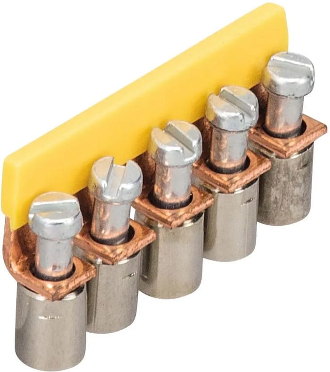 Verbindingsbrug 5-polig - geïsoleerd - 4mm² - Schroef - 32A 230V - Per 1 stuk(s)