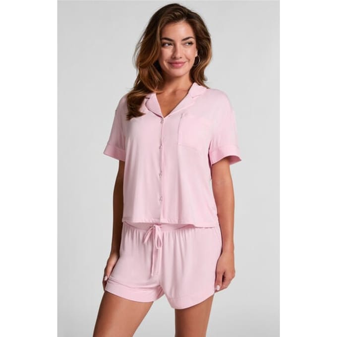 Hunkemöller Dames Nachtmode Shorts Jersey Essential - Roze - maat M