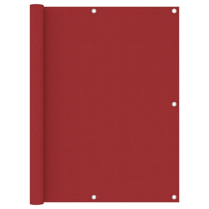 vidaXL - Balkonscherm - 120x400 - cm - oxford - stof - rood