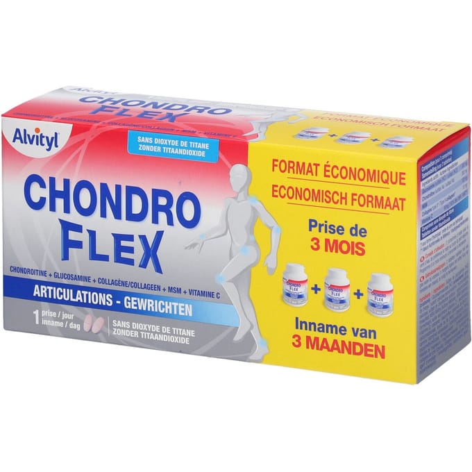 ALVITYL Chondroflex Collageen type 2 - 180 tabletten - Zwakke gewrichten - kraakbeen - Vitamine C