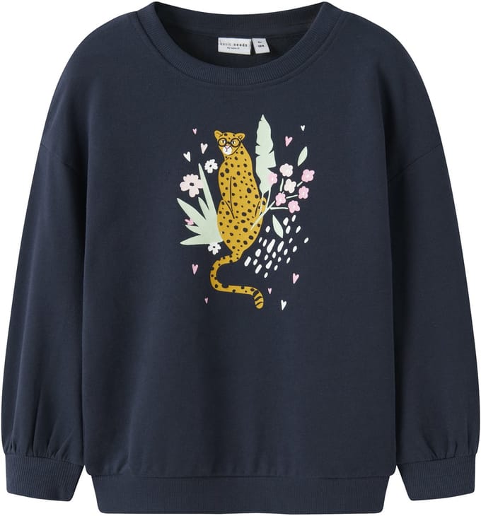 Name It mini meisjes trui VALONA Blue Relaxed Fit