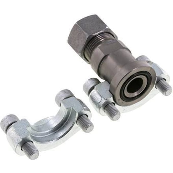 3/4'' SAE Flens 6000 psi Staal met 20S (M30x2) ISO 6162-2