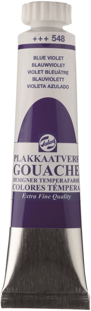 Plakkaatverf - 548 Blauwviolet - Gouache extra fine - Talens - 20 ml