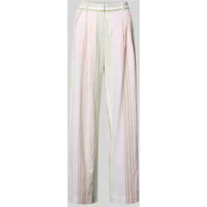 wide leg broek met streepmotief