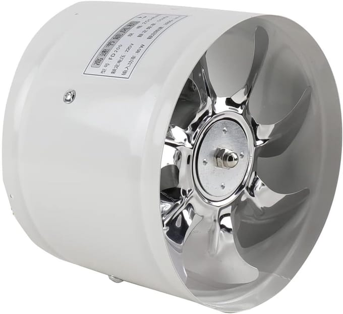 Inline Buisventilator 200mm 8 Inch - Krachtige Afzuigventilator voor Ventilatiesystemen
