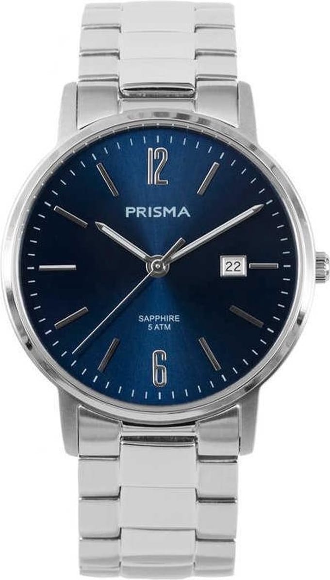 Prisma Heren Slimline Classic Blue horloge P.1471