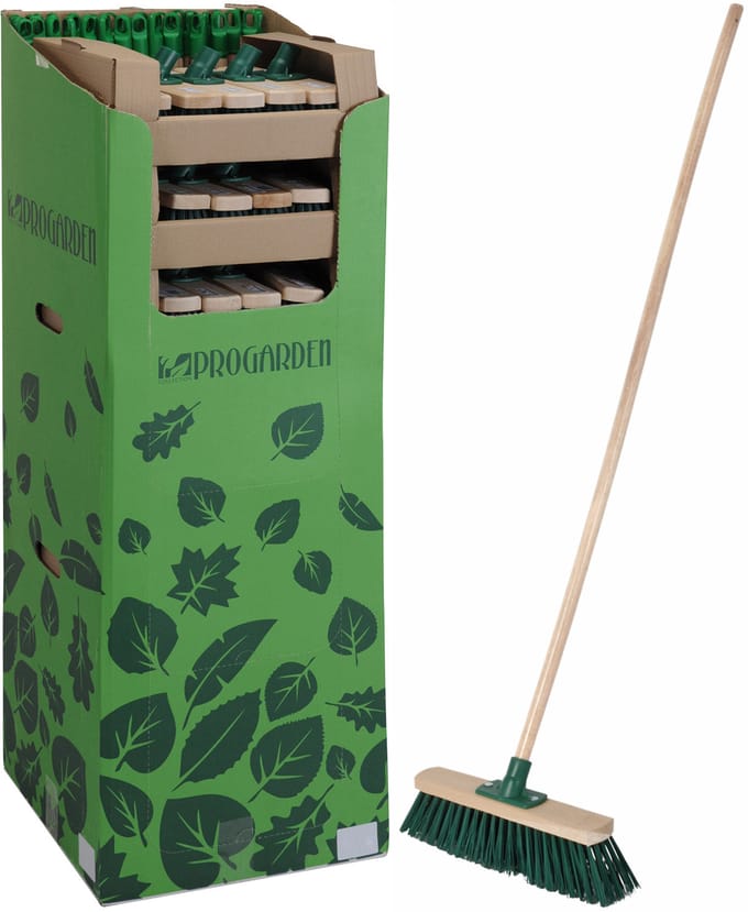 Pro Garden - Straatbezem - 30 x 120 cm - Met Steel
