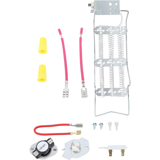 Élément Chauffant Sèche-linge Kit Élément Chauffant Sèche-linge Accessoires de Chauffage Sèche-linge 4391960 white