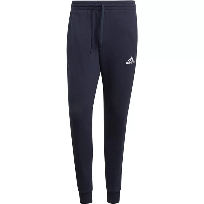 adidas Sportswear Essentials Fleece Fitted 3-Stripes Broek - Heren - Blauw- S