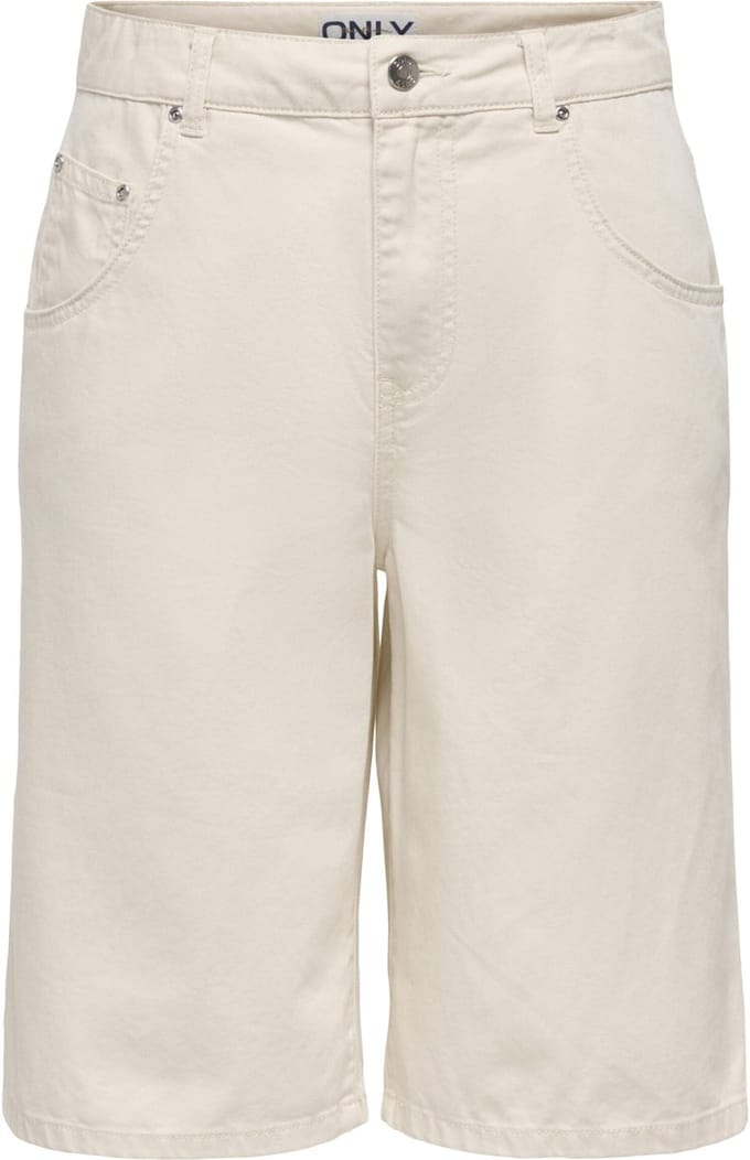 ONLY - Dames short - Maat XS - Vrouwen - Creme - katoen