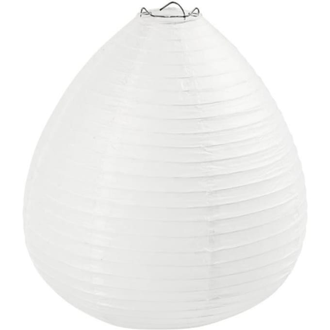 Creativ Company Rice Papier Lamp Wit Drop 27cm
