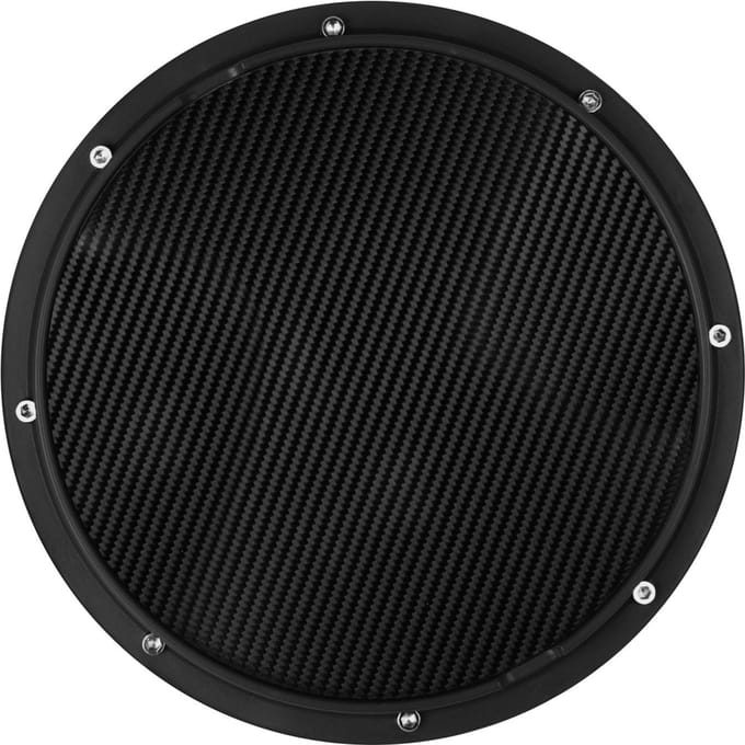10 Inch Drum Oefenpad Stille Drum Trainingspad Koolstofvezel Domme Drum Percussie Accessoire voor zwart