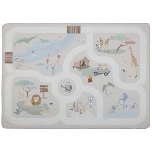 Little Dutch auto speelkleed Safari Beigebrown unisex