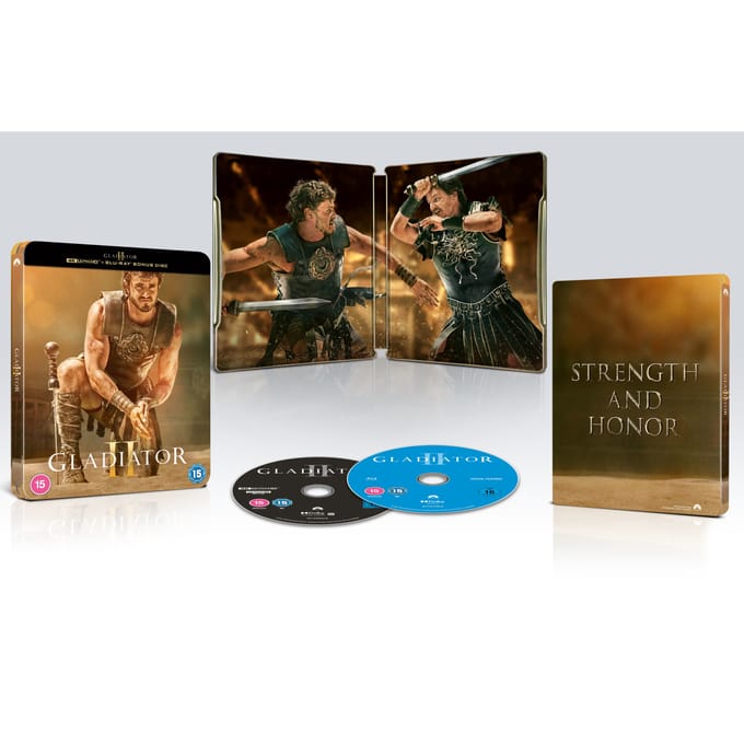 Gladiator 2 - Steelbook - 4K Ultra HD - Blu-ray Bonus Disc - Import