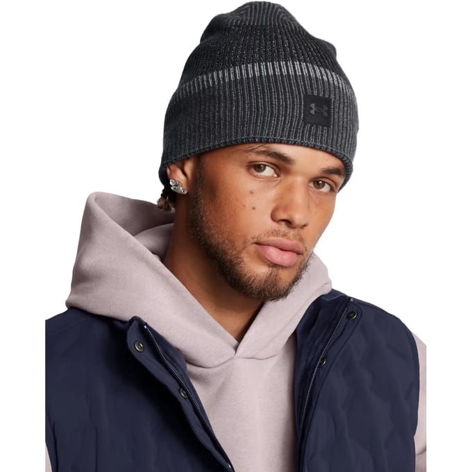 Under Armour Mütze Launch Reflective Beanie Black 001-(US OSFM)