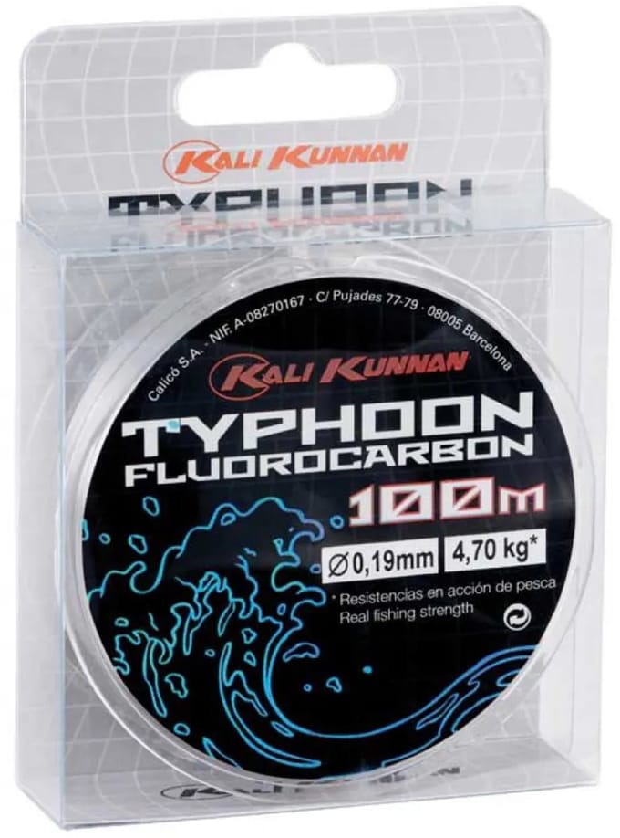 Kali Kunnan Typhoon Flurocarbon 100 M Transparant 0.280 mm