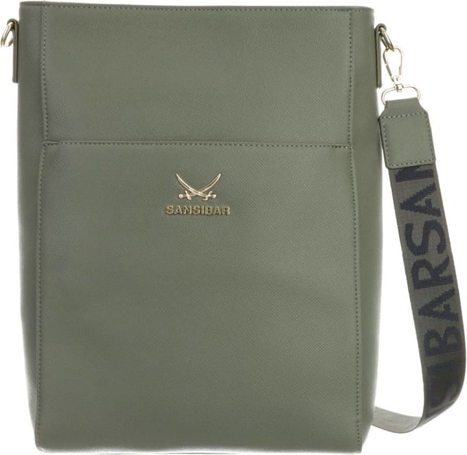 Sansibar Schoudertas Shopper Bag Olive Olijfgroen
