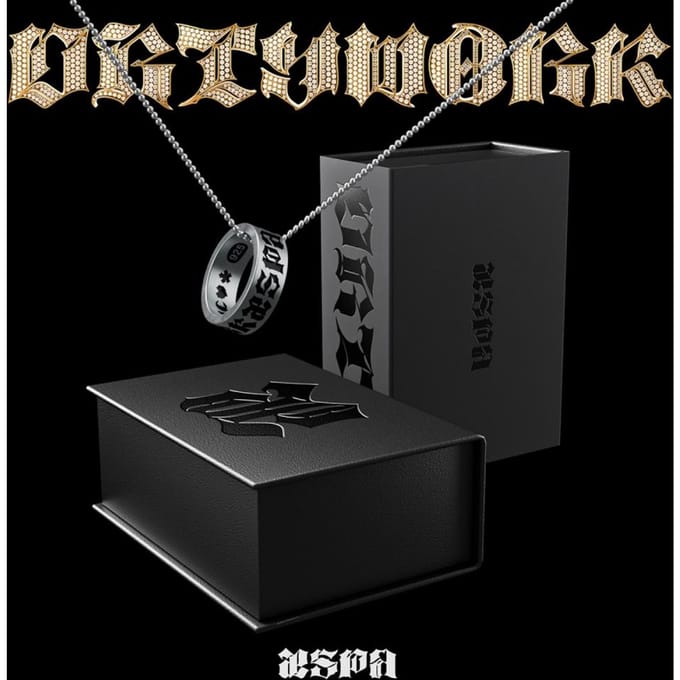 (Dirty Crew Ring Ver.) aespa [Dirty Work] Single Album Dirty Crew Ring ver. black