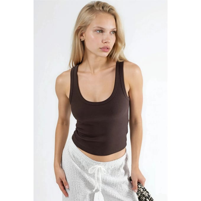 Mouwloze U-hals Modal Katoenen Tanktop