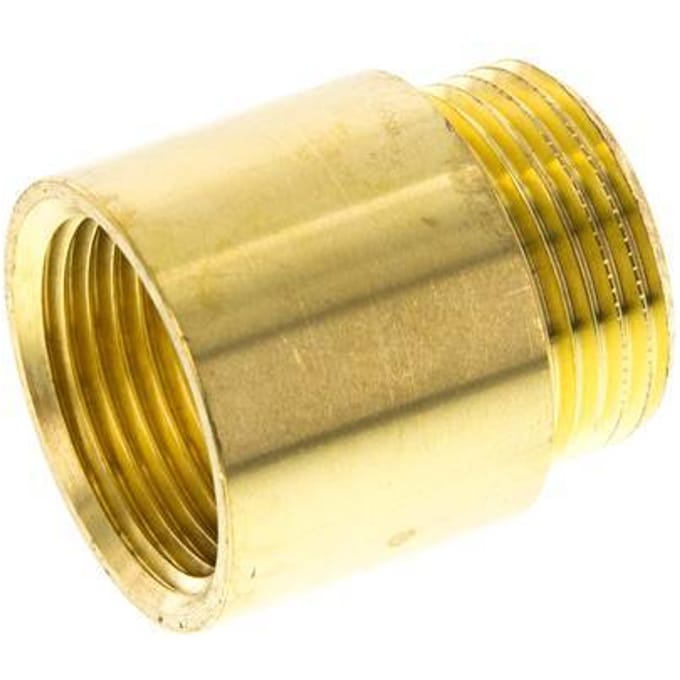 G 1'' F/M Messing Verlengstuk DIN 3523 - 30 mm - FL2S-FM-B-100G-30L