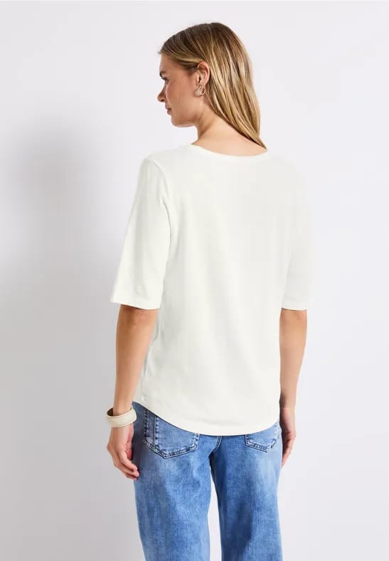 Shirt met V-hals