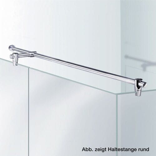 Sprinz holding bar angular with T-piece, glass wall, length 180 cm 93-011DB