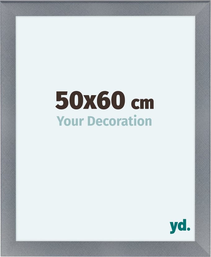 Your Decoration - Fotolijst 50x60 cm - MDF - Aluminium Geborsteld - Como