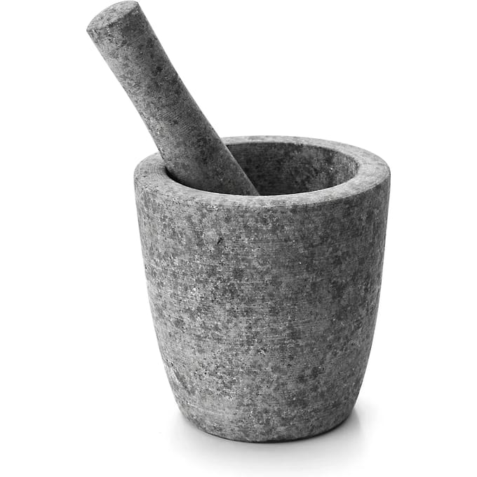 Granieten vijzel en stamper Lacor 12x12 cm