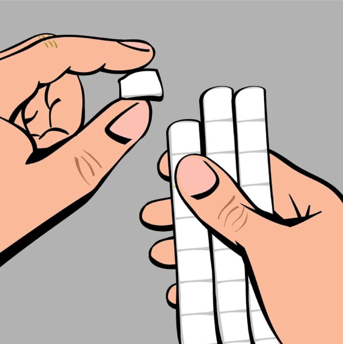 Plakpads - Kleeftabletten - Decoreren en Bevestigen - Verwijderbaar en Herbruikbaar - 5 Pak - Wit
