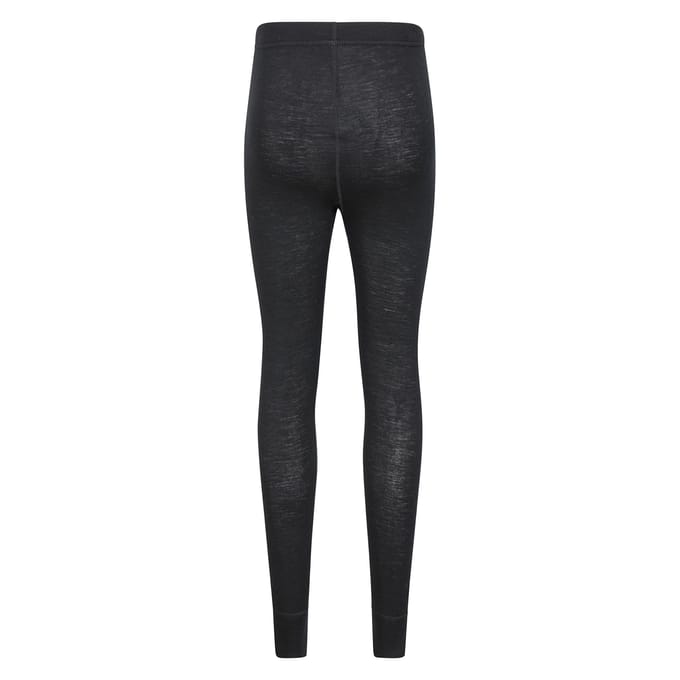 Mountain Warehouse Kinderen Merino Wol Basislaag Onderdeel (Verpakking van 2) (Zwart)