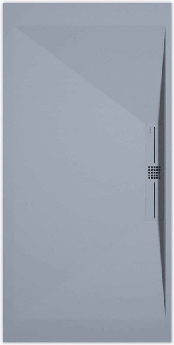 Sanifun douchebak Stone Side Gray Smooth 900 x 800 P