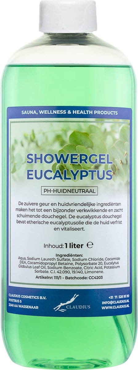 Claudius Douchegel Eucalyptus 1 liter - Showergel