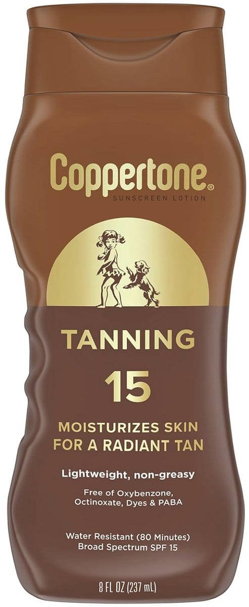 Coppertone Tanning Sunscreen Lotion - SPF 15 - 237 ml