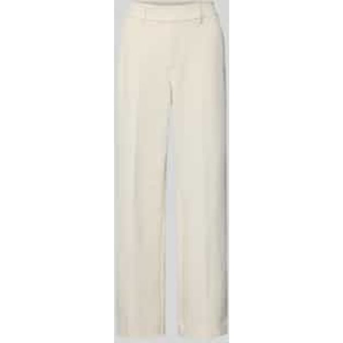s.Oliver - female - Gestructureerde broek met wijde pijpen en hoge taille