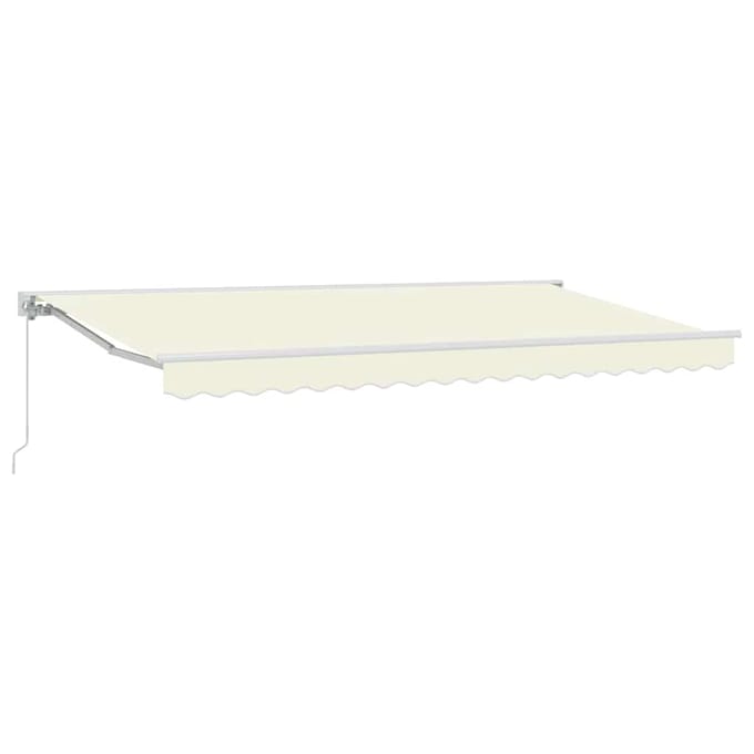vidaXL Zijde Frame Crèmekleurig 350 x 200 cm Polyester met PU-coating
